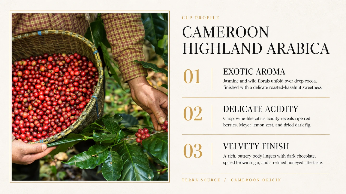 Cameroon highland Arabica cup profile