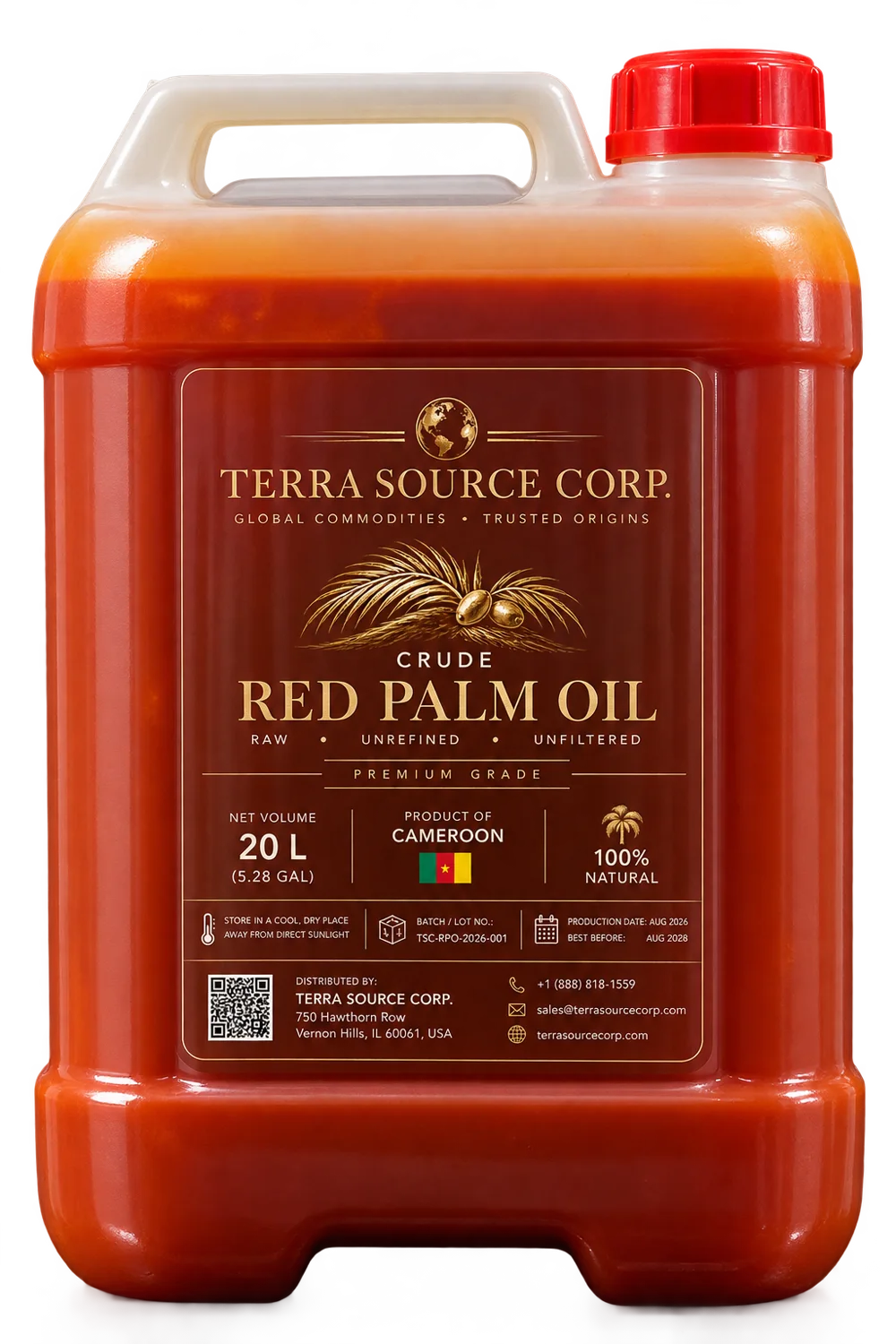 Bulk palm oil packaging